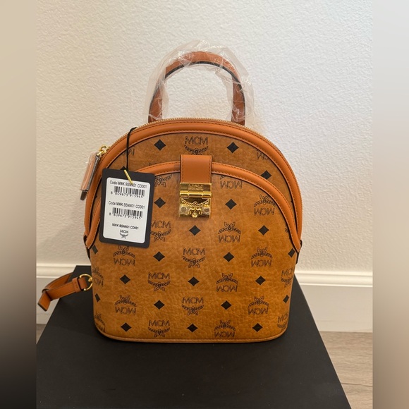 Brand New MCM Anna Visetos Backpack - Picture 2 of 10